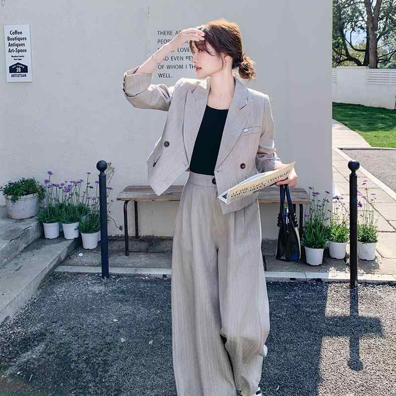 レディース 春夏 レトロ スーツ セットアップ ゆったり ロングスカート 高級感 小柄対応 デザイン カジュアル ルーズフィット 女性用 トップス スカート 組み合わせ 軽量 伸縮性