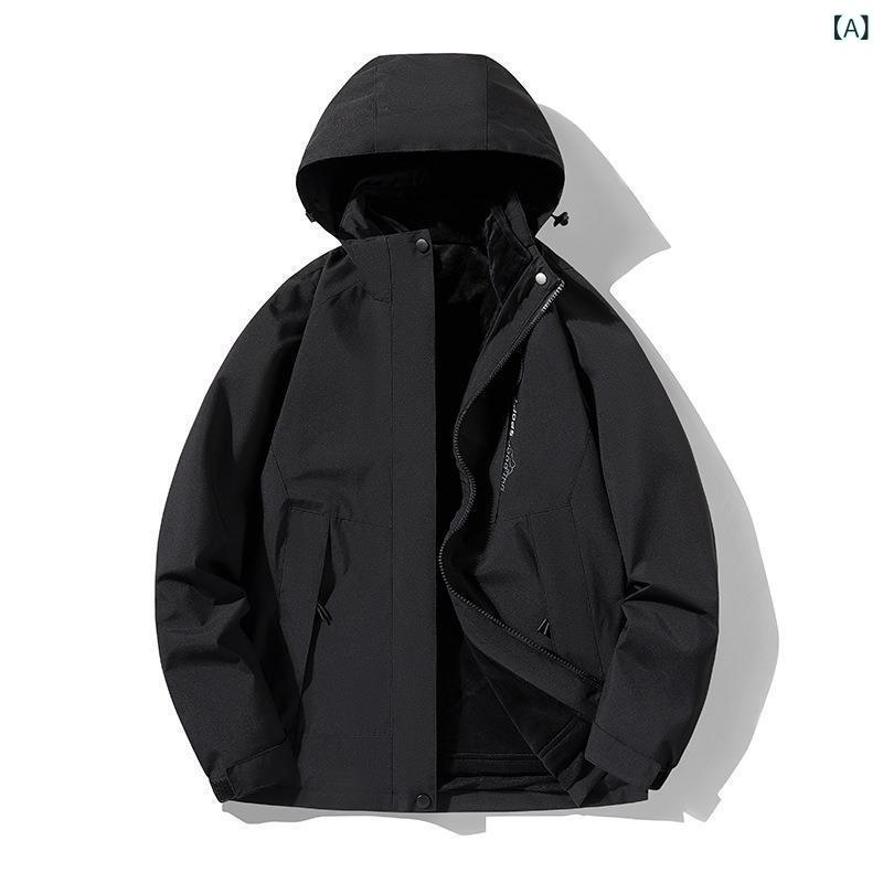 秋冬 メンズ レディース アウトドア 登山 ハイキング トレッキング キャンプ ジャケット 防水 吸湿速乾 透湿 防 軽量 フリース ライナー 厚手 保温 着脱式 ウェア