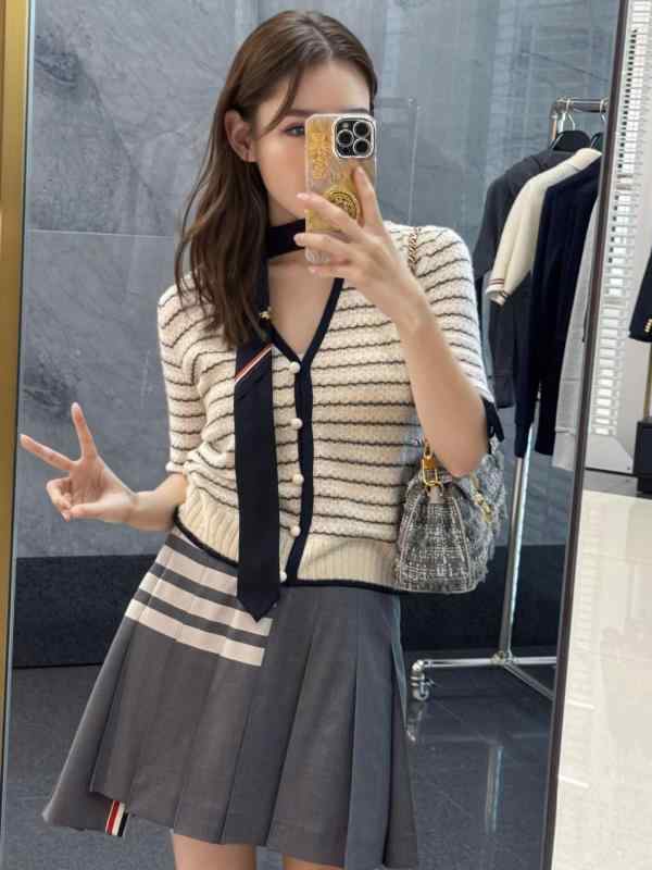 レディース ジレー 春夏 薄っぺら 軽さ Vのど首 リボン結び 編み物 トップス 御前上等感 普段使い走り 伸縮性 綿原料品