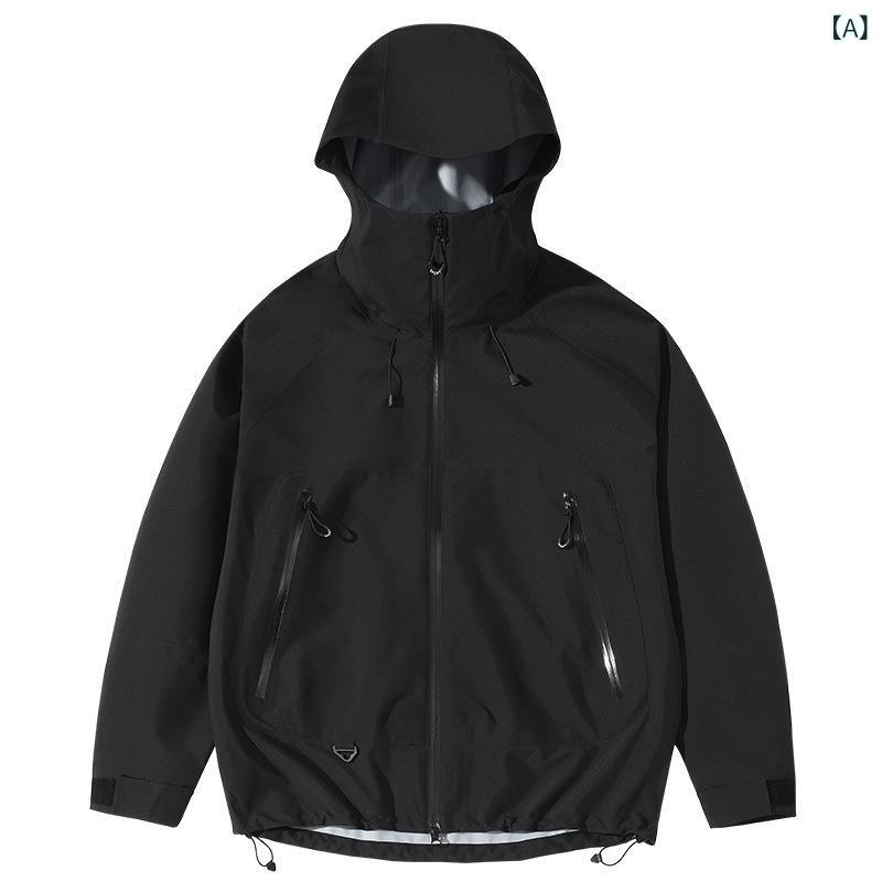 登山ジャケット 男女用 ハードシェル 防防水 アウトドア 春秋 アウター カップル 軽量 伸縮性 吸湿速乾 通勤 普段使い|LAONsChoice