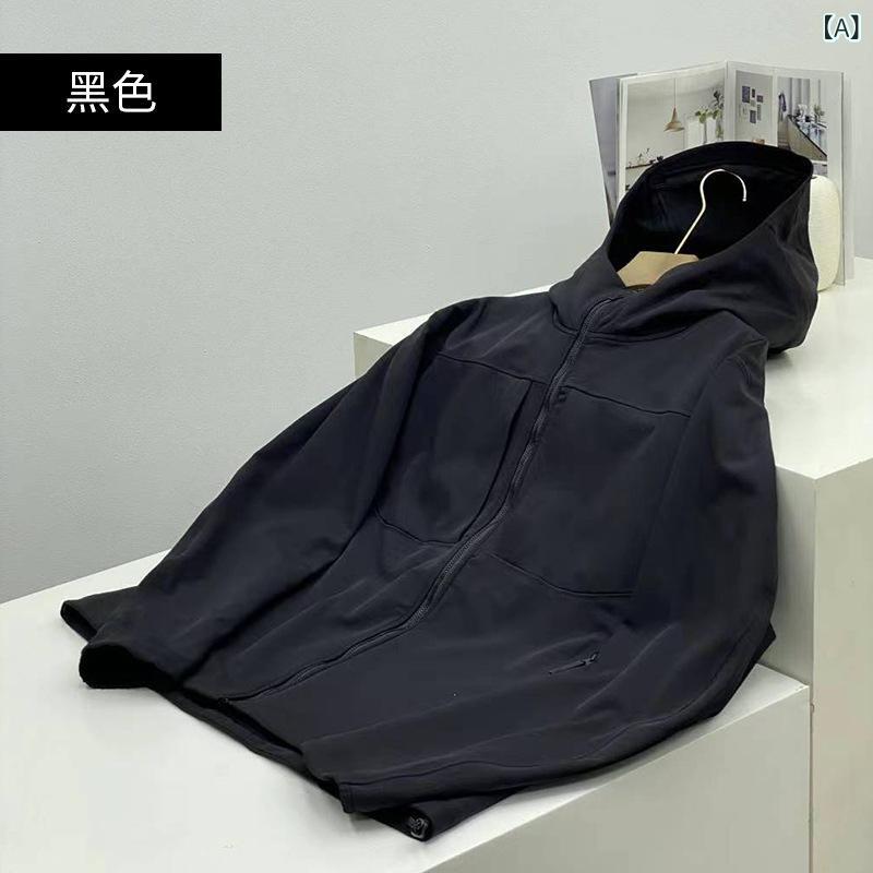 フリースジャケット 男女兼用 ホンブルグ帽甲殻 アウトドア 雨合羽 防 加厚 歳月 心地よい 山登り服 軽さ 伸縮性 吸湿速乾 シングルレイヤー