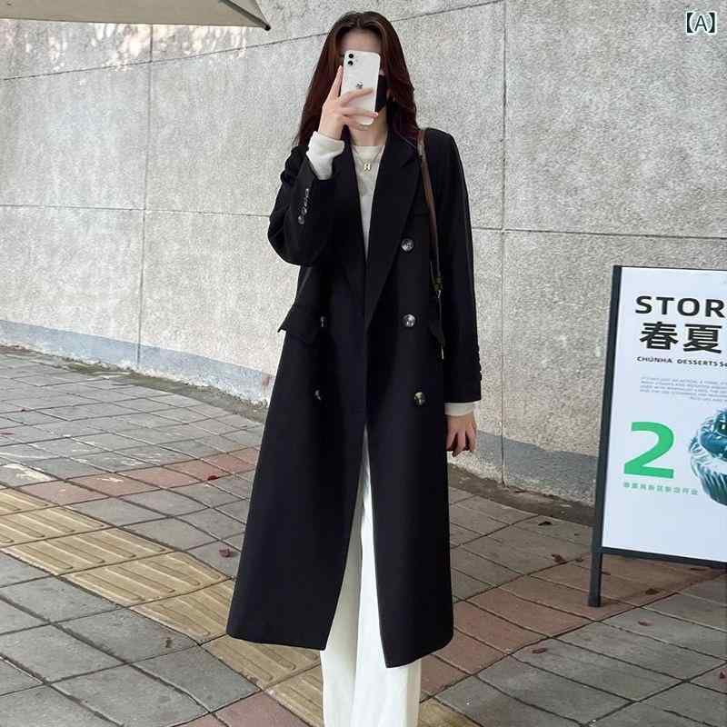 レディース トレンチコート 中長丈 秋冬 韓国 アウター 今めかしい 生あたたかい 普段使い走り 軽さ 伸ばすこと デイリー コーデ