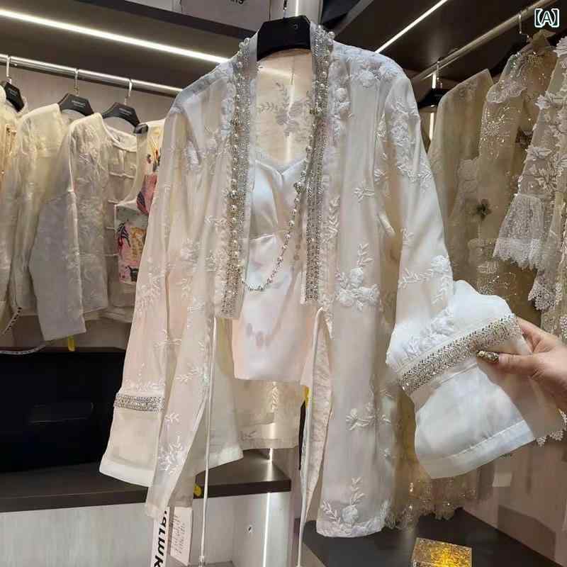 秋 レディース 上衣 大きめ大きさ 中国 刺しゅう 御前上等感 アウター トップス ゆったり ひな形 厚地の外套