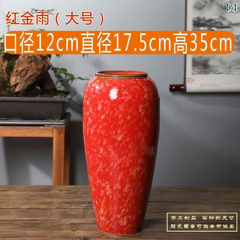 花立て 瀬戸もの 赤 御前上等感 今めかしい 欧 室内装飾 かざり付ける品 飾りつけ 分かりやすい 口さかしい  言い慣わし芸術 合い 晴れ晴れしい テーブルデコ