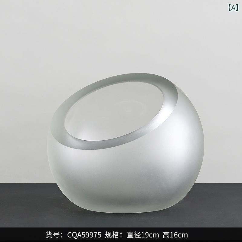 硝子花立て 北欧 楕円面形 フロストガラス 御花軍事基地 フルーツどんぶり鉢 室内装飾雑貨 一覧表飾りつけ 今めかしい 介護ホーム見せびらかす 硝子製 飾りつけ置き 分かりやすい