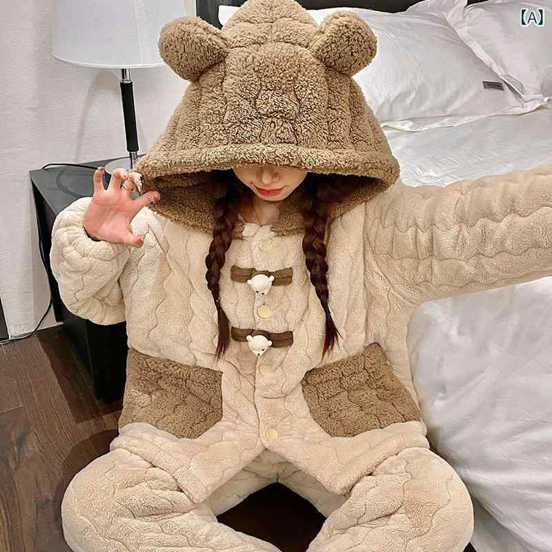 亭主もち用 冬 ボンネット付き添い人 パジャマ 書き割り 愛くるしい犬柄 コーラル綿ネル 三層綿入り口・入口 朦々たる 保温 お座敷御召しもの パステル色の 情の籠もった お座敷着 住み処服