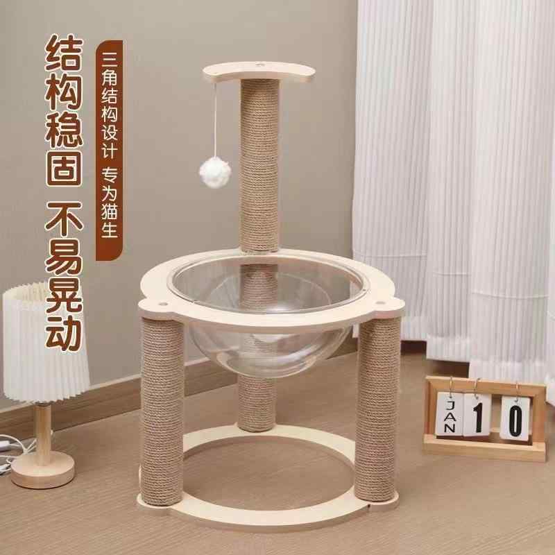 木製 猫 キャットタワー あき場所宇宙カプセル 型 爪とぎ 柱 付き添い人 臥榻 室内用 多役立つこと 手あそび 仕掛ける 爪とぎ 板 犬 臥榻 パウダーコンパクト 耐久性 気どらずに原材料