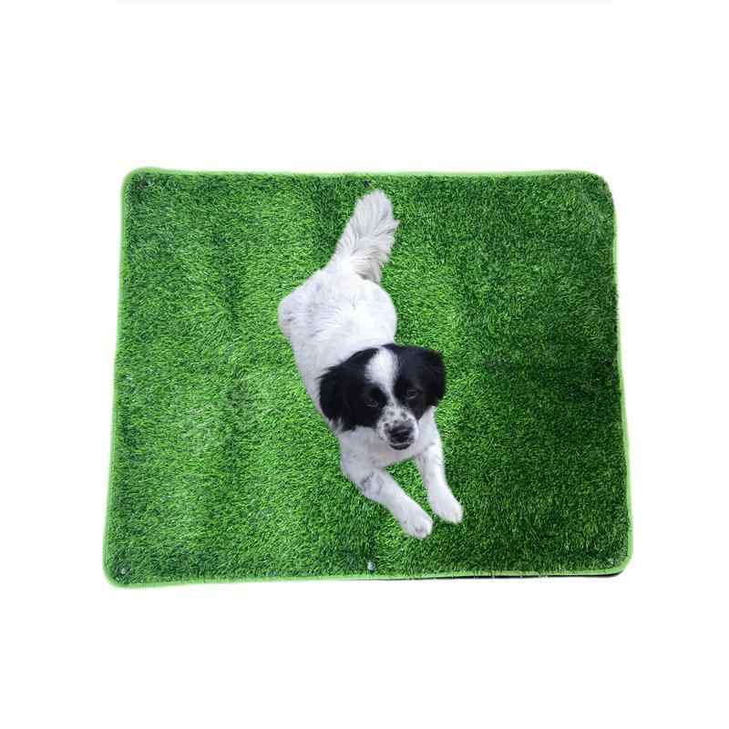 愛玩動物用 室内用便器 つや消し 二層 人工芝 尿除け パッド 洗える 犬用 室内外 洗い濯ぎ 仕掛ける