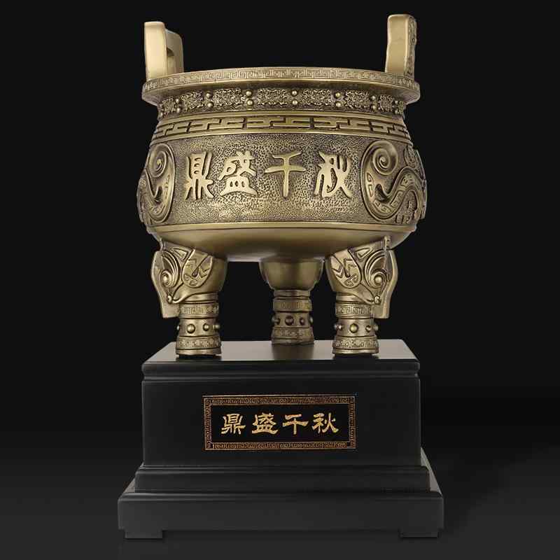置物 繁栄 千秋 ホーム オフィス 装飾品 インテリア デコレーション クリエイティブ デザイン 高級感 金属製 卓上 飾り 水 アイテム 幸運 開運 オブジェ フィギュア 銅製 真鍮 水効果 事業成功 幸運招来 事業繁栄 家庭円満 財運向上 健康長|LAONsChoice