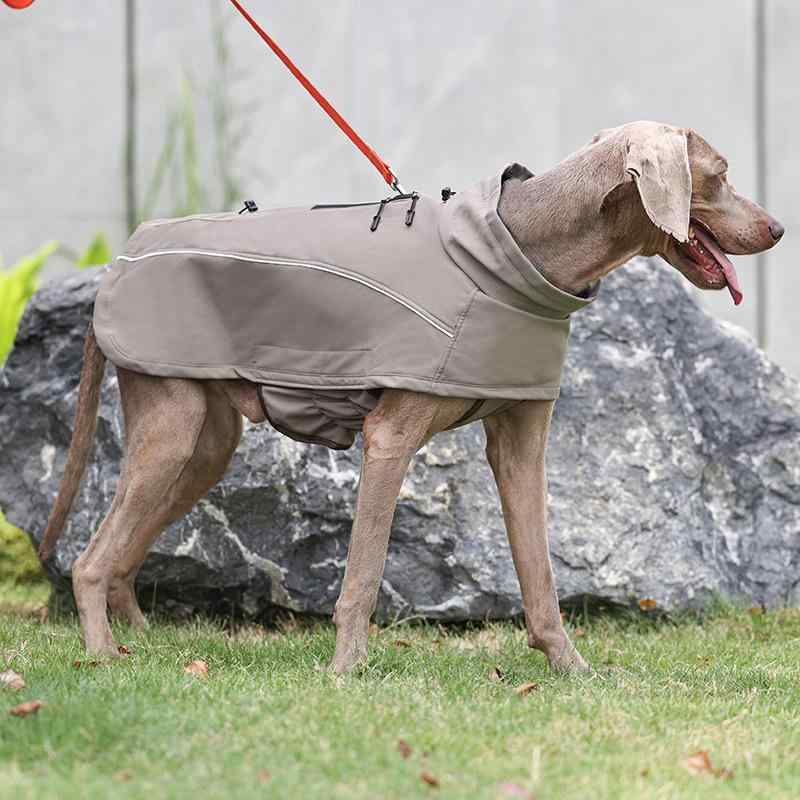 犬用ジャケット 中大型犬対応 暖か防水 厚手 秋冬 ドッグウェア ペット服 ゆったり 大きいサイズ 保温 撥水 防寒 屋外用 散歩着|LAONsChoice