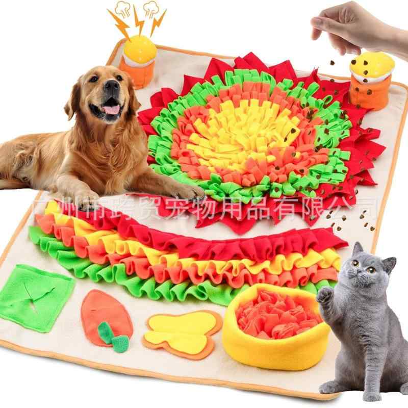 ペットおもちゃ スニッフィングマット 犬猫用 インタラクティブ 隠し食い ?食 ・窮食 知育玩具 トレーニンググッズ 水洗い可能 花柄 柔軟素材 安全素材 室内遊び 日常トレーニング 嗅覚刺激 食欲促進 ストレス解消 耐久性 簡単清掃｜LAONsChoice