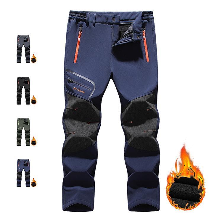 トレッキングパンツ メンズ ハイキング 登山ウェア 裏起毛 作業用 アウトドアウェア 厚手 防寒 ボトムス ズボン 撥水