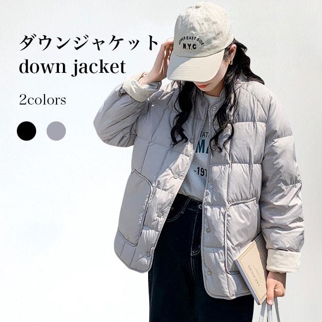 落ちこむ上衣 レディース 冬上衣 落ちこむ入れ キルティング上衣 折り襟 取りはらい可 お上さん 否色合い上衣 朦々たる 冬 体型押しかぶせる 上衣 アウター 心地よい 気が大きい衣嚢 通い 通学 会う約束 薄墨色 黒いこと