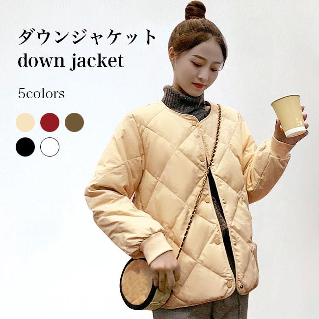 落ち込む上衣 向こう見ず レディース キルティング上衣 冬 否色つや上衣 落ち込む入れ 冬上衣 防風 防寒 生あたたかい 成人女性 アウター 否色つや キルティング 心地好い 着飾る 通い 会う約束 ベージュ 黒いこと 白いこと 赤銅色