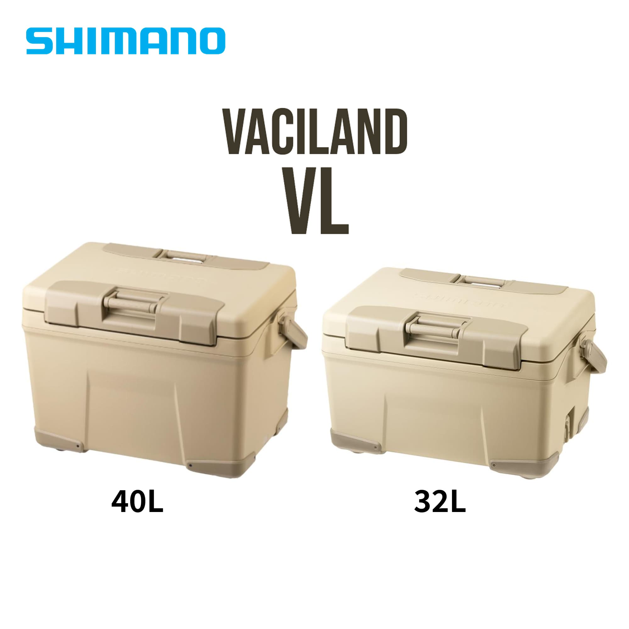 SHIMANO シマノ VACILAND VL ヴァシランドVL ベージュ 32L NX-432WS / 40L NX-440WS アウトドア 難民キャンプ 釣り銭 保冷 長時間 高密閉心積もり スポーツ・アウトドア-アウトドア-クーラーボックス