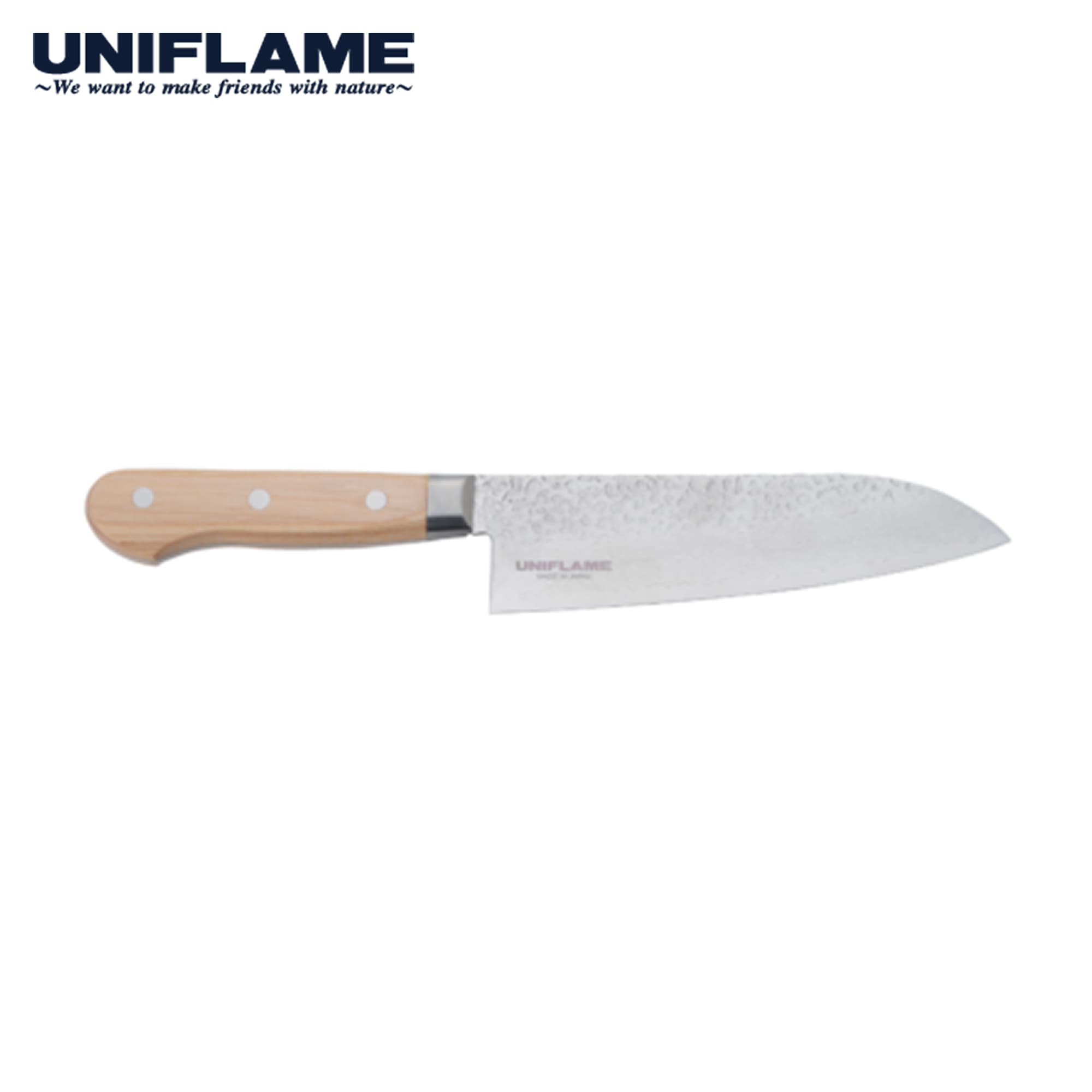 【2026年限定品】UNIFLAME ユニフレーム ダマスカス 三徳包丁 165mm 414071 アウトドア キャンプ バーベキュー 調理