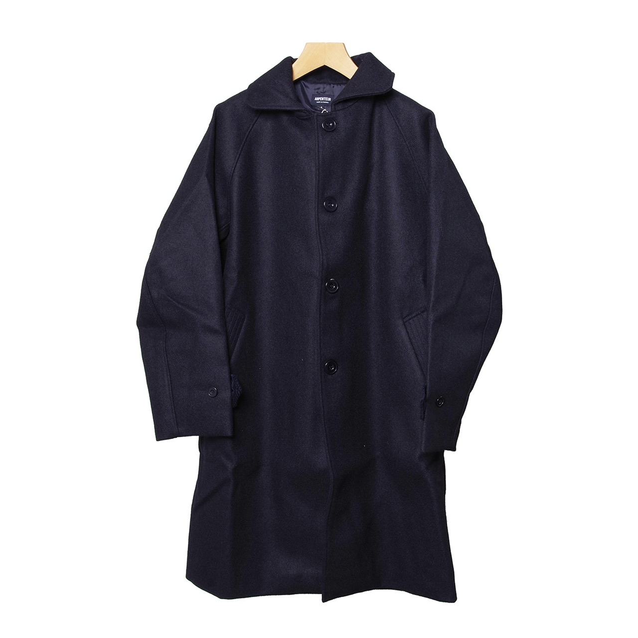 ARPENTEUR UTILE MIDNIGHT アーペントル 定番コート ウール生地 ネイビー|ラペルト