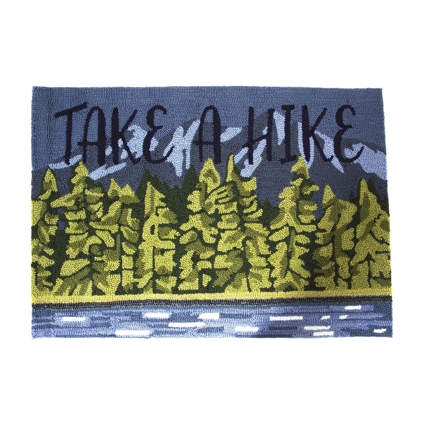 L.L.Bean L.L.ビーン Indoor/Outdoor Vacationland Rug, Lakeside Mountain Scene インドア・アウトドア・バケーションランド・ラグ、レイクサイド・マウンテン・シーン TC524042｜ラペルト