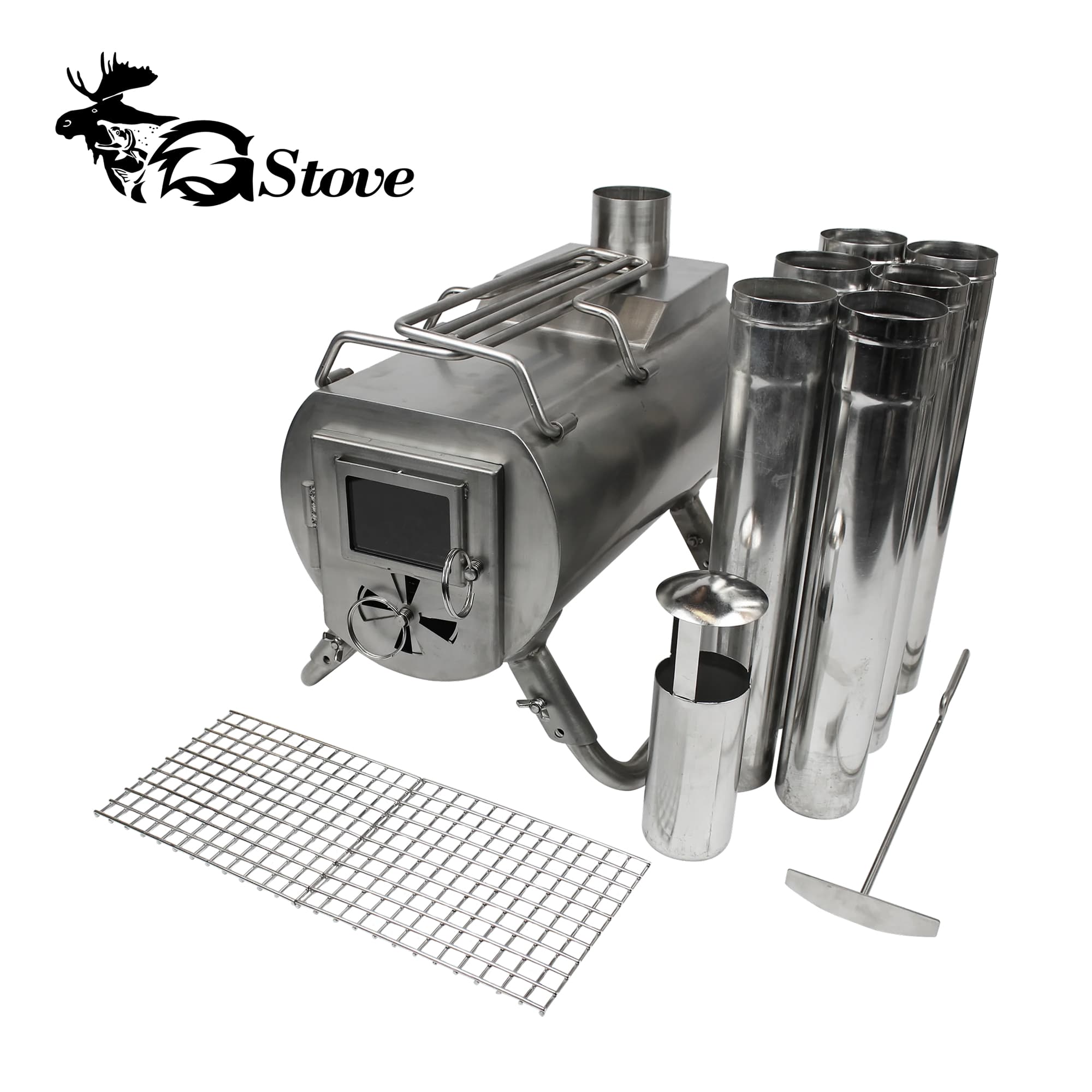 Gstove Heat View Gストーブ 12004 アウトドア キャンプ ストーブ 薪ストーブ ポータブルストーブ ノルウェー ステンレス製｜ラペルト