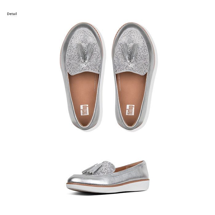 fitflop petrina crystallized loafers