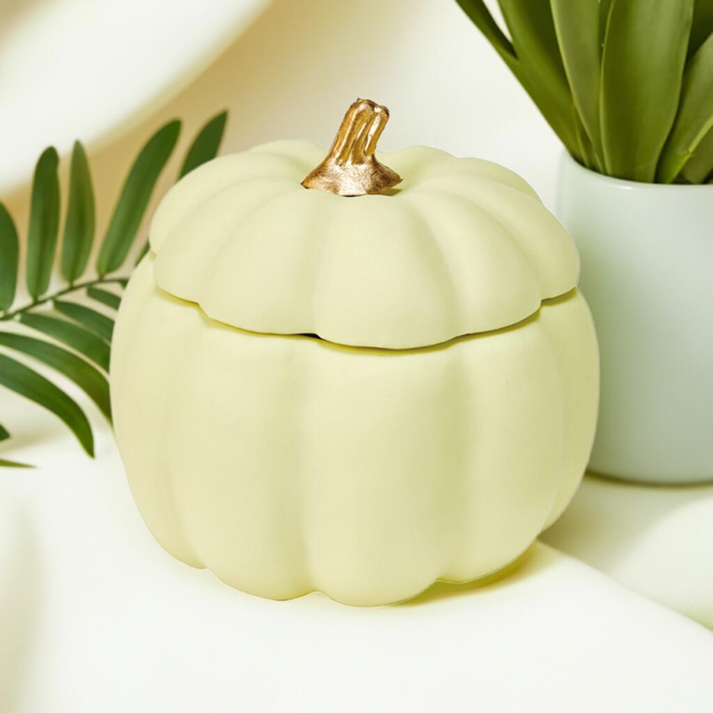 楽天市場】ハロウィン ふた付パンプキン ホワイト フタ付き 東京堂