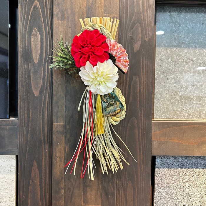 楽天市場】飾り付き いわみ稲わらリース 穂付 22 25-1115-0 完成品