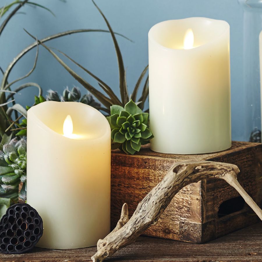 LUMINARA キャンドル 5本セット／リモコン 電池付き 楽天市場】LEDキャンドル LUMINARA（ルミナラ）ピラー3．5×5