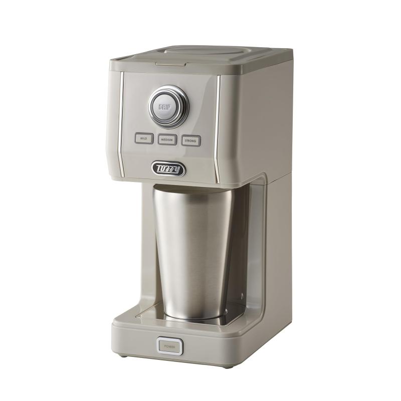【Toffy/トフィー】 ダイレクトドリップアロマコーヒーメーカー K-CM12 ふた付きタンブラー付属 カップに直接ドリップ 間欠抽出 蒸らし機能 真空断熱 保温 保冷 高さ調節｜LAPPISTORES