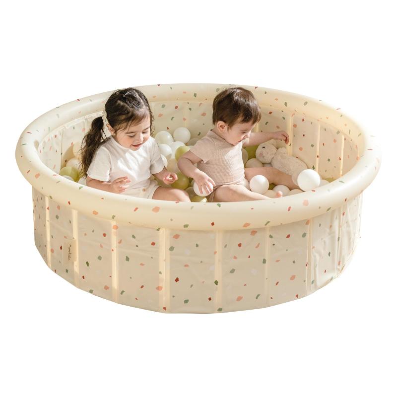 Momnlittle ビニールスウィミングプール スウィミングプール どんぶり鉢スウィミングプール 折り畳み キッズプール 水遊び 砂遊び