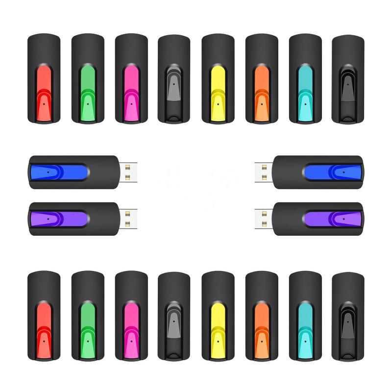 RAOYI USB記憶装置 USB 2.0 50個書き割り 閃光電球運転 回転させる式 まとめ買い お役目用 記憶装置突っ支い棒 仲買業者 ストラップホール付き添い人 （黒）