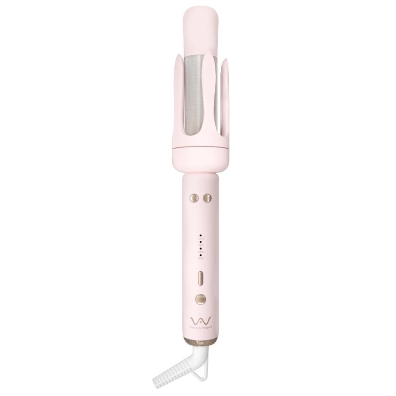 VAV オートカールアイロン 32mm 自動巻きヘアアイロン 簡単操作 スタイリング 初心者/不器用さんに向け こて160~220℃温度4段階調節可 スマートタイマー カーリングワンド 100~240V海外兼用