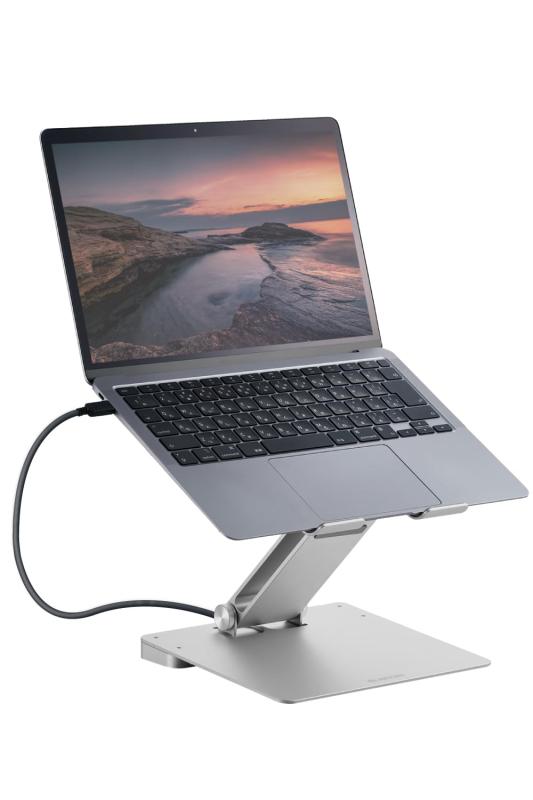 エレコム USB-C ハブ ドッキングステーション 6-in-1 ノートパソコンスタンド型 タブレットスタンド 16インチまで対応 PD対応 100W 給電 Windows 11、10/iPad/iPad Air/MacBook/MacBook Pro対|LAPPISTORES
