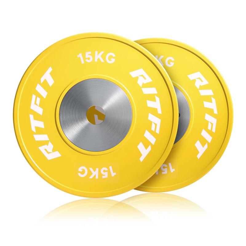 RITFIT 競技用バーベルプレート 高精度 ダンベルプレート シャフト直径50mm オリンピックバーベル対応可能 5タイプ重量 頑丈 筋トレ ウェイトリフティン|LAPPISTORES