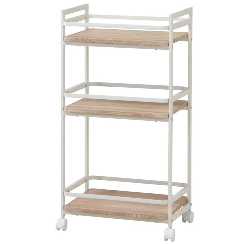 J-kitchens テーブル (table) ワゴン ナチュラル W435×D300×H840mm 205626モデル [並行輸入品]