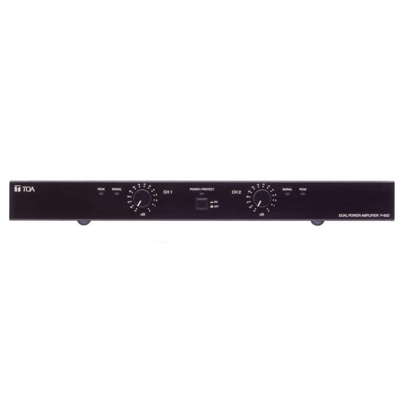 TOA パワ－アンプリファイアー 90W×2通信路 P-60D