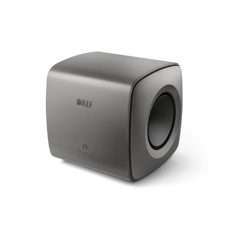 KEF KC62 サブウーファー / 1,000ワット / クラスDアンプ搭載 / 6.5インチフォースキャンセリングドライブユニット / チタニウムグレー Titanium Grey