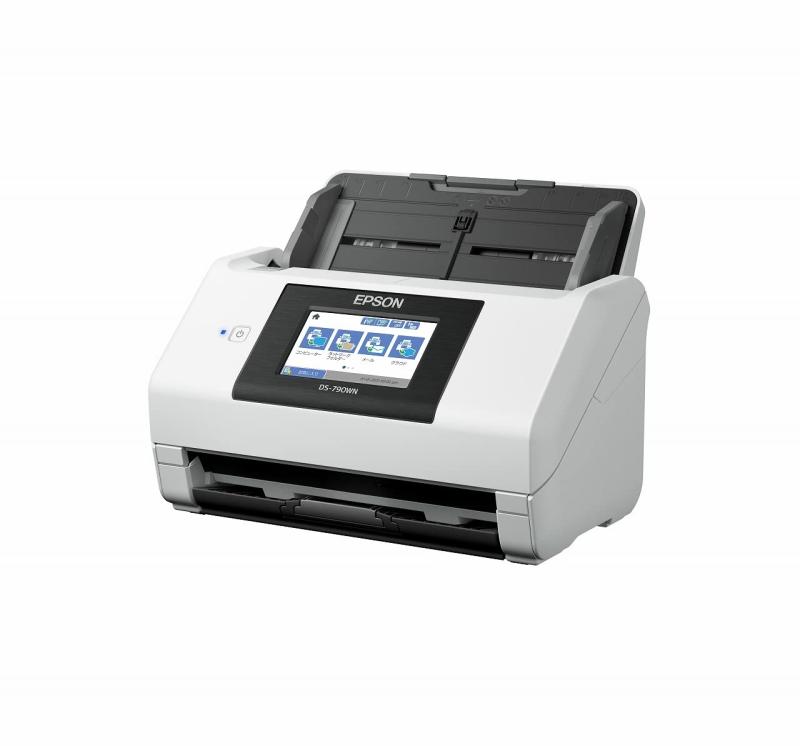 エプソン スキャナ DS-790WN A4腰掛けフィードスキャナ（45枚/分、有線/無線電話ローカルエリアネットワーク、4.3型タッチパネル）