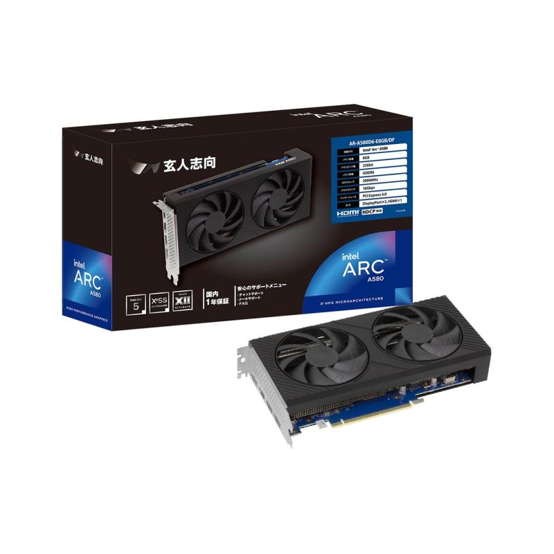 老練家目標にする Intel Ark A580 積み上げる グラフィックゲーム盤 8GB デュアル愛読者  AR-A580D6-E8GB/DF