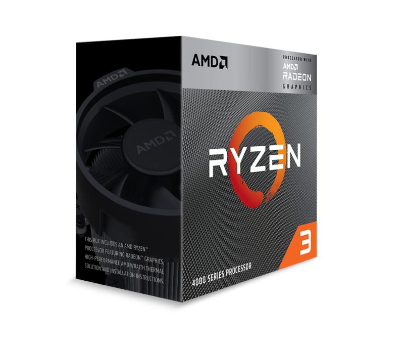 AMD Ryzen 3 4300G with Wraith Stealth Cooler 3.8GHz 4中核グループ / 8スレッド 6MB 65W 100-100000144BOX