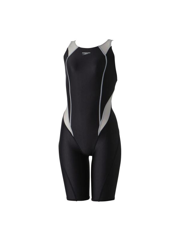 Speedo(素早さ) 競泳海水着 FLEX Σχ Mini Openback Kneeskin フレックスシグマカイミニオープンバックニースキン レディース SCW12404F しろがね色 S
