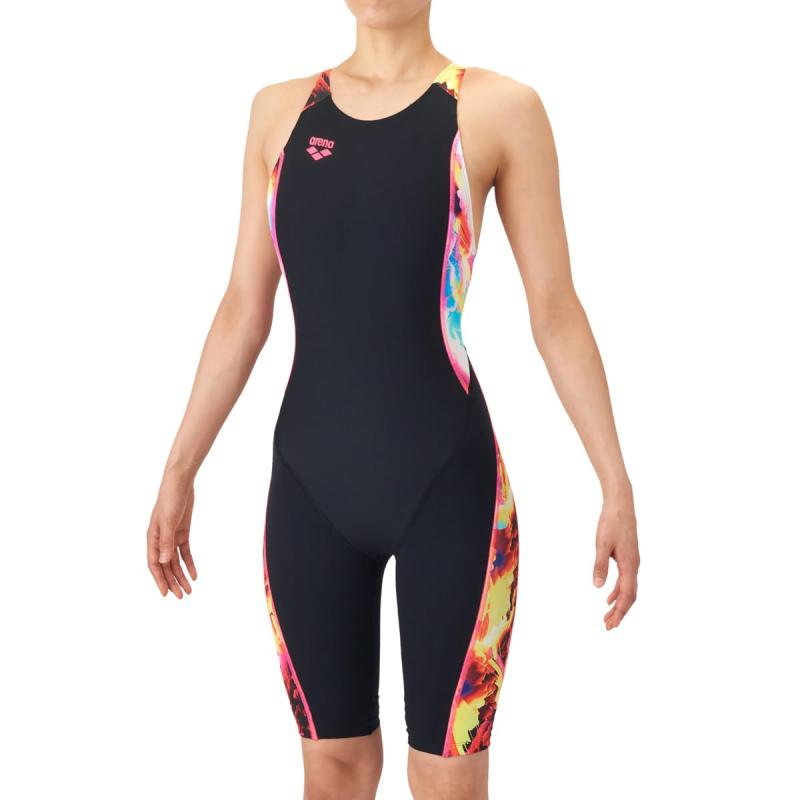 arena(競技場) 競泳水泳着 形づくる用 レディース 【TOUGHSUIT】 S大きさ 水浴び 水泳ぎ 耐久性 ハーフレッグ 読み合わせる用 形づくる向け AS6SWM18L