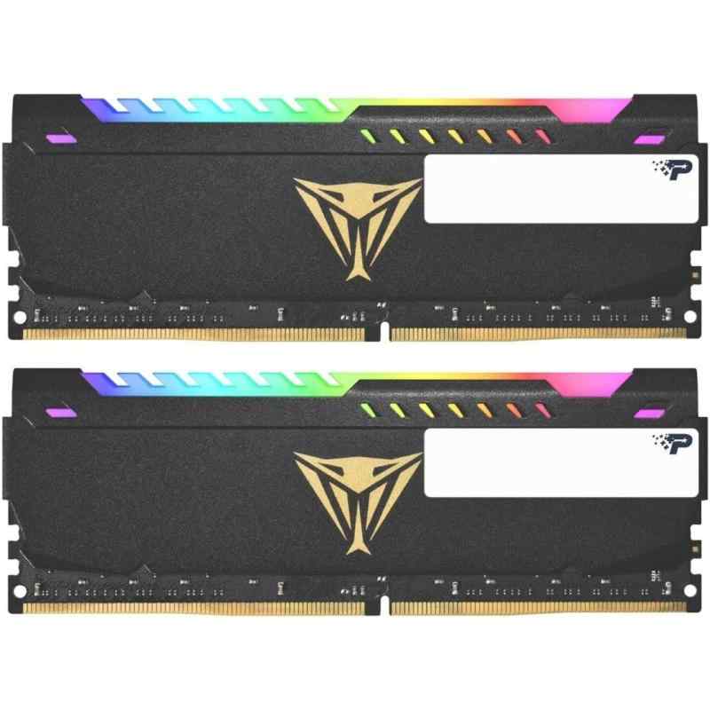 Patriot Memory パトリオット記憶装置 Viper Steel RGB DDR4 3600MHz パソコン4-28800 16GB (8GBx2枚) デュアル一揃いの道具 事務机とっ始め用記憶装置 PVSR416G360C0K