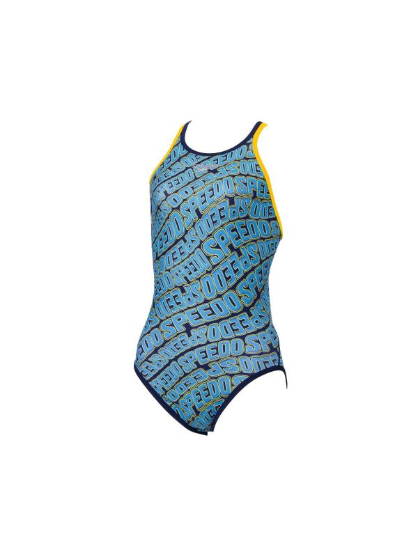 [素早さ] 競泳用形づくる海水着 Fun Piece W Back TurnS Suit ファンピースダブルバックターンズスーツ レディース 青碧 M