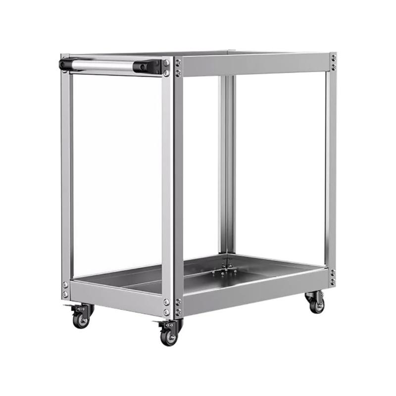 MISHIP ステンレス製ツールカート 工具ワゴン 整備用ワゴン ツールワゴン 2/3段 耐荷重200KG 幅67×奥行37×高さ75CM 回転キャスター付き ブレイキー付き 工具カート 工具台車 DIY 自動車用 ガレー