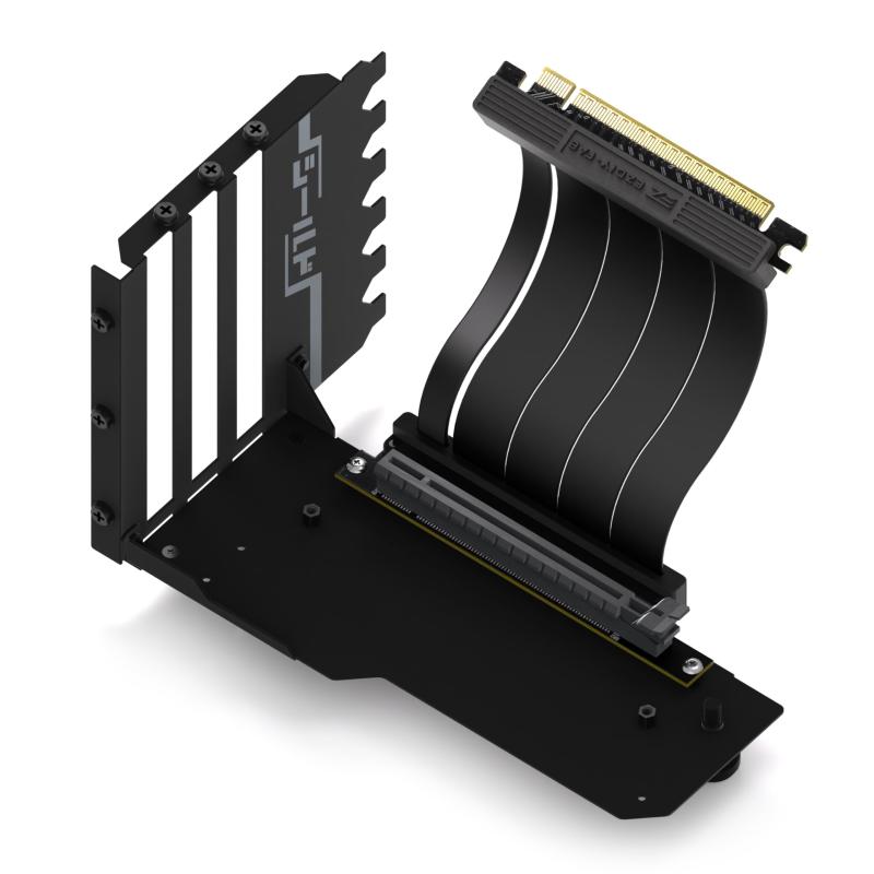 EZDIY-FAB シールド シリーズ 新しい 垂直 PCIe4.0 GPUブラケット 垂直グラフィックカードホルダー PCIe 4.0 X16 Gen4 フルオープン PCIe スロットにのみ互換性あり ライザーケーブル付き 90度直角11.5cm/4｜LAPPISTORES