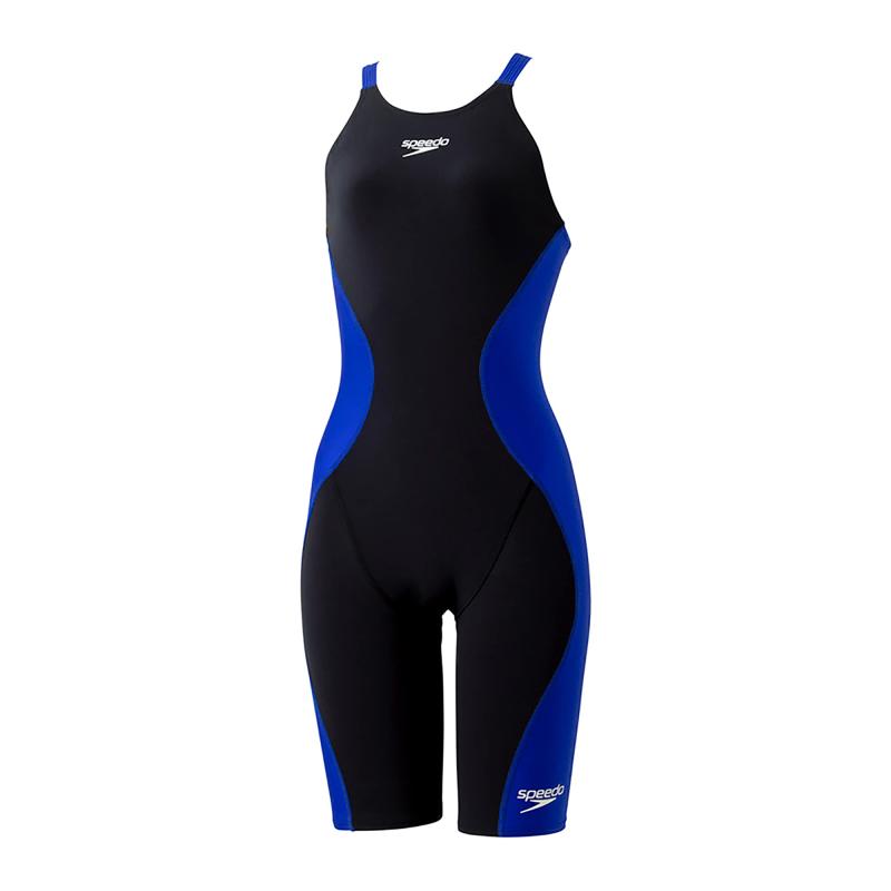 Speedo(スピード) 競泳水着 Pro Hybrid 2 Openback Kneeskin プロハイブリッド2オープンバックニースキン レディース SCW12201F ブラック/ロイヤルブルー SS|LAPPISTORES