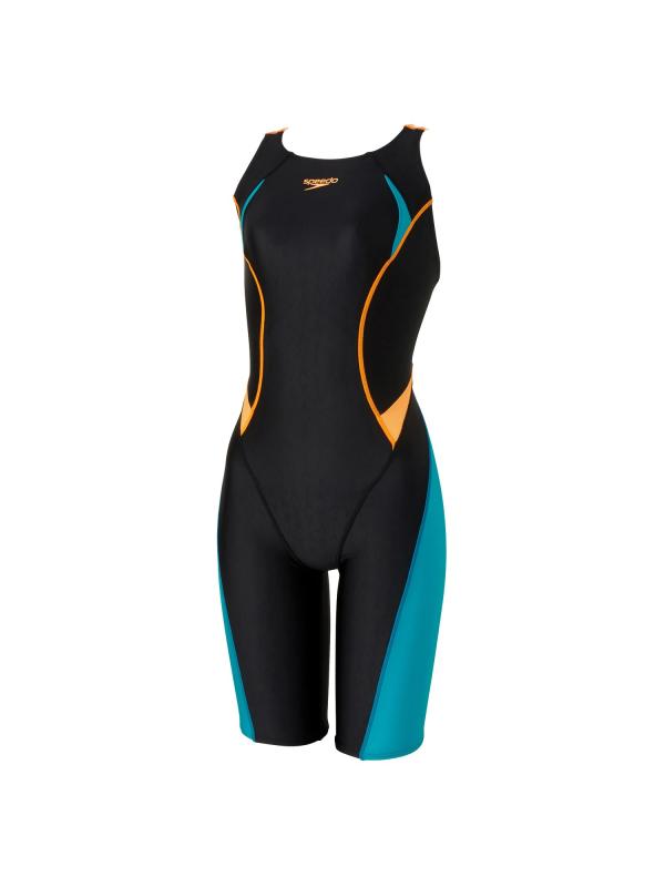 [す早さ] 競泳水泳着 FLEX Σχ Semi Openback Kneeskin フレックスシグマカイセミオープンバックニースキン レディース 海洋博物館/パパイヤ O
