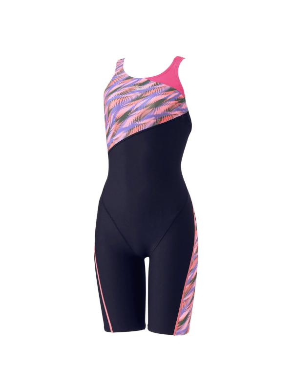 [す早さ] 競泳用形づくる水泳着 LAU LAU TurnS Kneeskin ラウラウターンズニースキン レディース パープル O