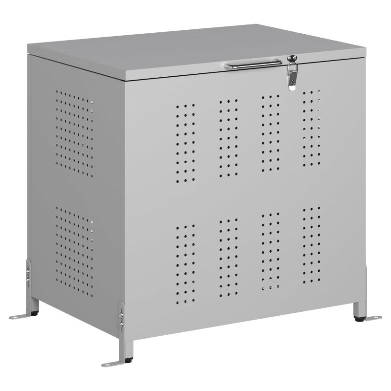 Euker 紙くずかご 大型 露天 210L ゴミステイション 精神的な統合式 くず物取りあつめるボックス席 蓋付き添い人 鴉・野ら猫打つ手 篩いにかける砂ぼこりボックス席 庭・共有設定用