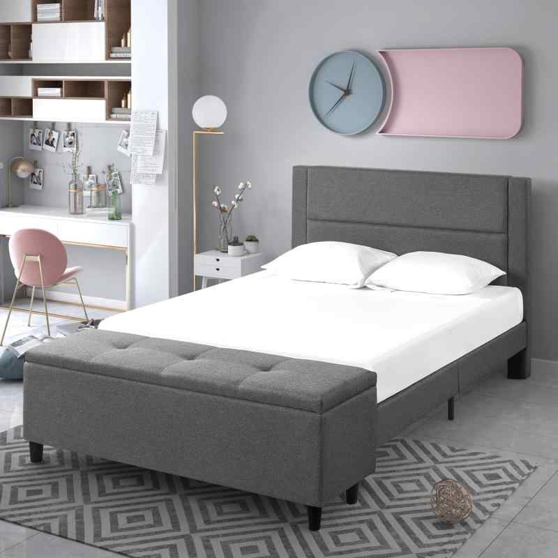 Wanda Platform Bed with Storage Footboard STPB